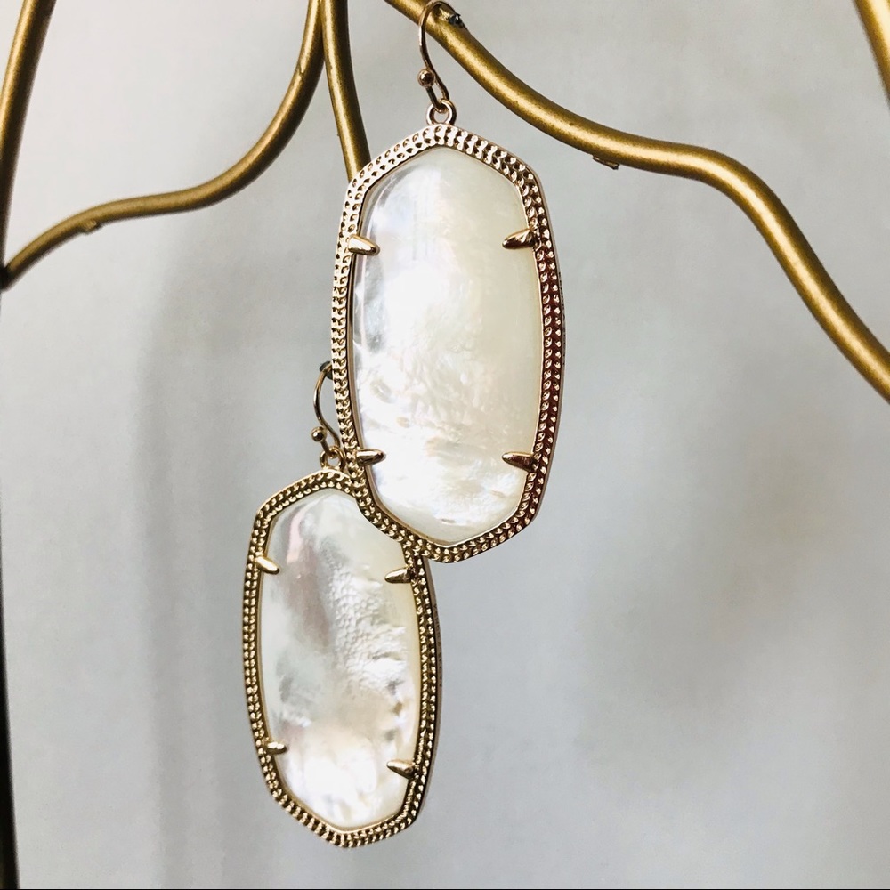 Kendra Scott Danielle Ivory Pearl drops Earrings Rose Gold Plated